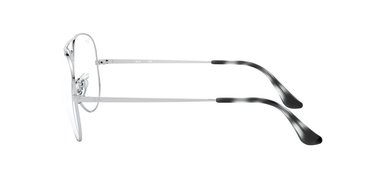 ANTEOJOS RAY-BAN ÓPTICOS RX6489 AVIATOR PLATEADO UNISEX - 3
