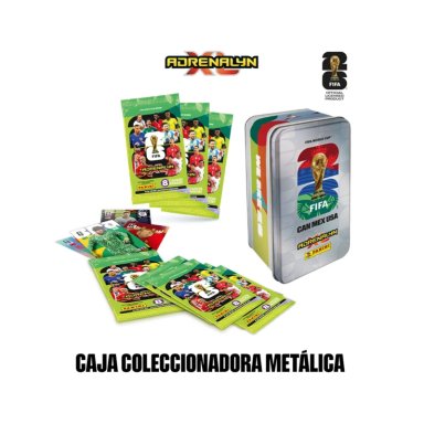 CAJA METALICA GRIS - FIFA WORLD CUP 2026 ADRENALYN XL - 1