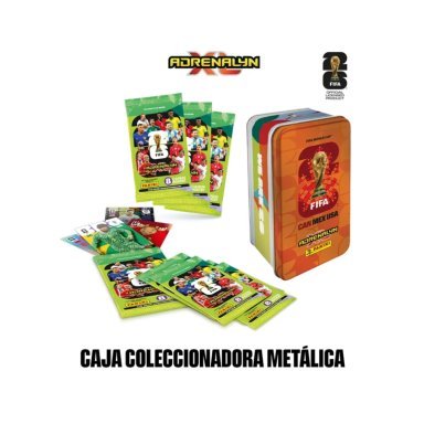 CAJA METALICA NARANJO - FIFA WORLD CUP 2026 ADRENALYN XL - 1