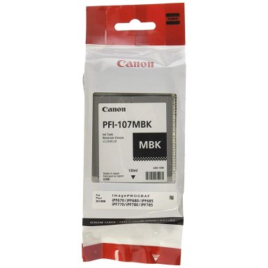 CARTUCHO DE TINTA CANON PFI-107MBK NEGRO MATE ORIGINAL - 2