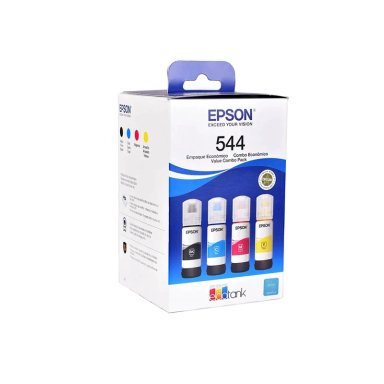 TINTA EPSON 544 PACK 4 COLORES NEGRO CIAN MAGENTA AMARILLO - 1