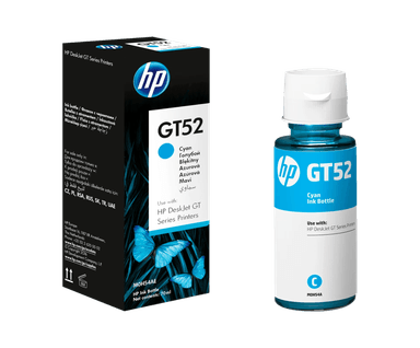 BOTELLA DE TINTA HP CYAN GT52 8000 PÁGINAS ORIGINAL - 1