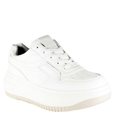 ZAPATILLAS MUJER TAKONES CASUALES BLANCO DENVER - 2