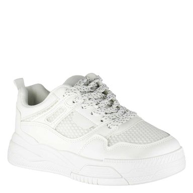 ZAPATILLAS MUJER TAKONES CASUALES BLANCO WALKER - 2