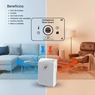 AIRE ACONDICIONADO PORTATIL 12000 BTU S&P FRIO CALOR WIFI - 5