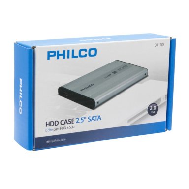 CASE COFRE DISCO DURO PHILCO 2.5 HDD USB 2.0 - 2