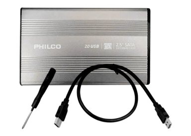 CASE COFRE DISCO DURO PHILCO 2.5 HDD USB 2.0 - 3