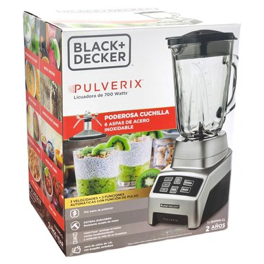 LICUADORA BLACK+DECKER 700 WATT 6 ASPAS BL1840MS-CL - 2