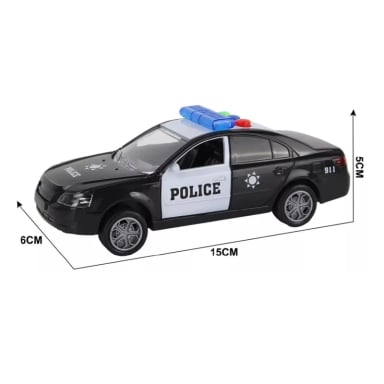 JUGUETE AUTO POLICIA PATRULLA LUCES SONIDO FRICCION DBG1675 - 4