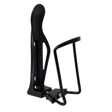SOPORTE PORTA BOTELLA AJUSTABLE PARA BICICLETA E18001 NEGRO - 1