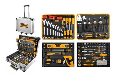 SET DE HERRAMIENTAS INDUSTRIAL MALETIN METALICO 147 PIEZAS INGCO HKTHP21471 - 1
