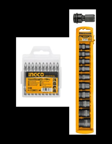 PISTOLA DE IMPACTO BL 1/2' 20V + 2 BAT +10 DADOS + LINTERNA - 7