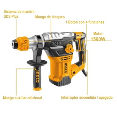 ROTOMARTILLO ELECTRICO PLUS IND 1500W/5.5J - 4