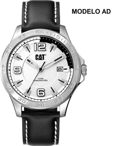 CORREA PULSERA CAT P-AD14134L HOMBRE AD NEGRO BLANCO ACERO - 3