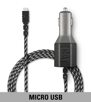 CARGADOR CAT PARA AUTOS MICRO USB DOBLE - 2