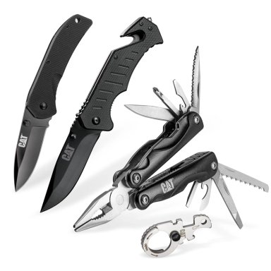 CUCHILLOS CAT JUEGO Y HERRAMIENTAS MÚLTIPLES 4 PIEZAS 980103 ACERO INOXIDABLE - 4