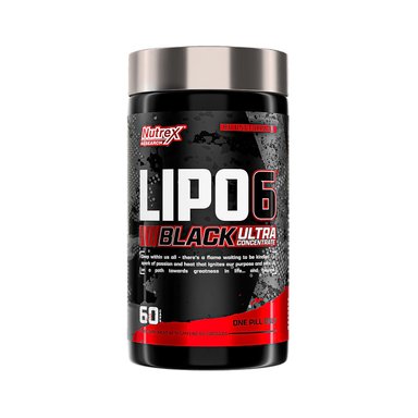 QUEMADOR DE GRASA NUTREX LIPO 6 BLACK UC ( CON RES.) 60 CAPS - 1