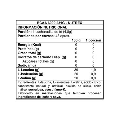 BCAA 6000 30 SVS - NUTREX FRUIT PUNCH - 2