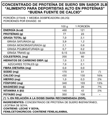 4CHEF 100% WHEY PROTEIN 2 LBS - FOODTECH - 3