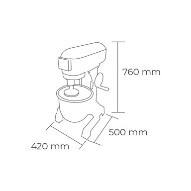 BATIDORA INDUSTRIAL 20 LT. FAVB20F | Blanco - 4