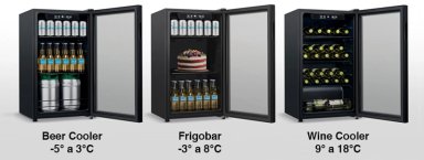 COOLER CERVECERO NEGRO 96 LT. HS-125WEN - 5