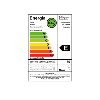 REFRIGERADOR SIDE BY SIDE 442 LTS HC-598WEN GRIS - 3