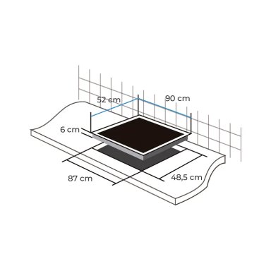 ENCIMERA INDUCCION 5 QUEMADORES DELUXE CEI05D - 4