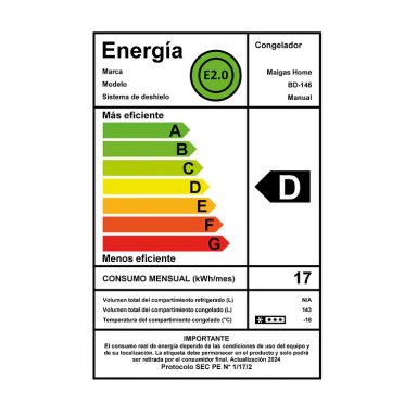 CONGELADOR FREEZER DUAL HORIZONTAL 143 LITROS MAIGAS BD146 - 3