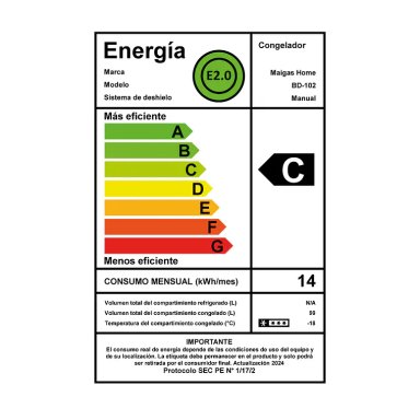 CONGELADOR FREEZER DUAL HORIZONTAL 99 LITROS MAIGAS BD102 - 3