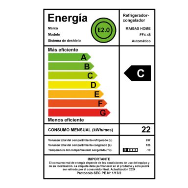 REFRIGERADOR SIDE BY SIDE 4 PUERTAS 362 LT NO FROST FF4-48 - 7