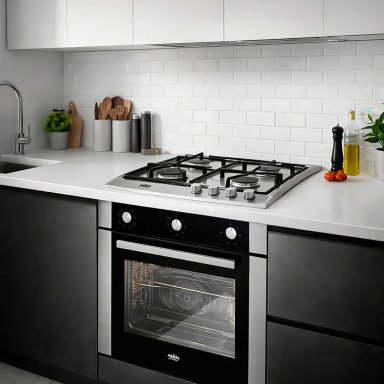 KIT ENCIMERA A GAS 4 QUEMADORES + HORNO 60 LITROS CON SPIEDO - 3