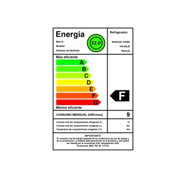 FRIGOBAR RETRO 47LT. BLANCO  HS-65LB - 3