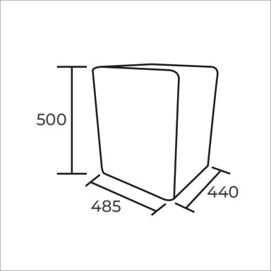 FRIGOBAR RETRO 47LT. BLANCO  HS-65LB - 4
