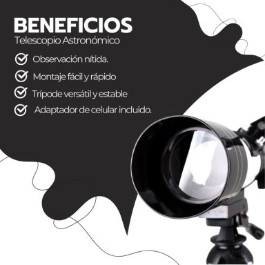 TELESCOPIO ASTRONOMICO PROFESIONAL MONOCULAR F30070M - 4