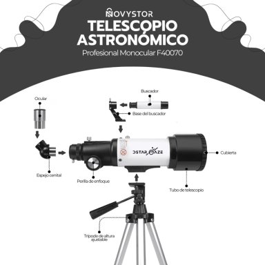 TELESCOPIO ASTRONOMICO PROFESIONAL MONOCULAR F40070 - 3