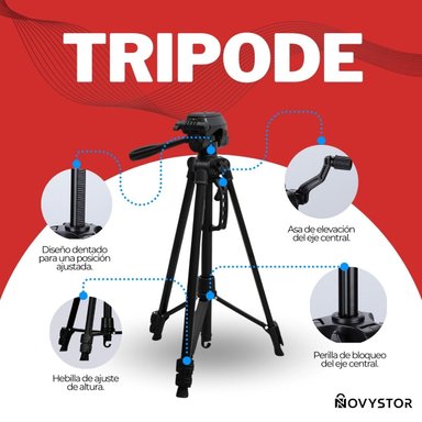TRIPODE PROFESIONAL PARA CAMARA, CELULAR, VIDEO - 4