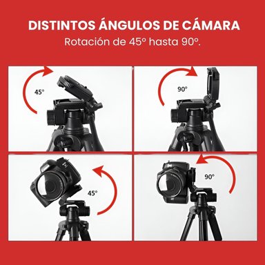TRIPODE PROFESIONAL PARA CAMARA, CELULAR, VIDEO - 6