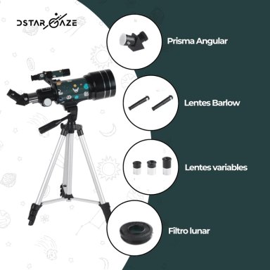 TELESCOPIO NOVYSTOR ASTRONÓMICO 30070M CON DISEÑO ESPACIAL - 4