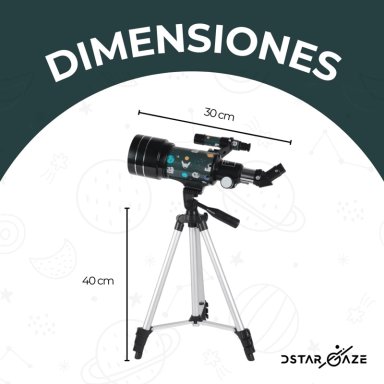 TELESCOPIO NOVYSTOR ASTRONÓMICO 30070M CON DISEÑO ESPACIAL - 9