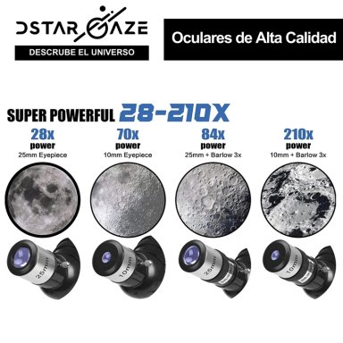 TELESCOPIO NOVYSTOR ASTRONÓMICO PROFESIONAL MONOCULAR 70070M - 8