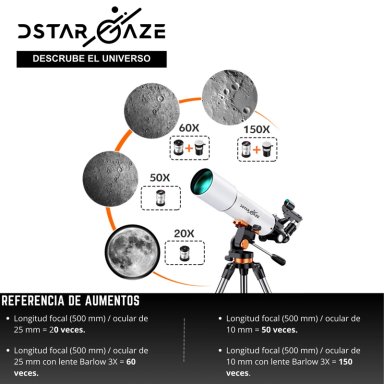 TELESCOPIO ASTRONOMICO PROFESIONAL 50080M - 5