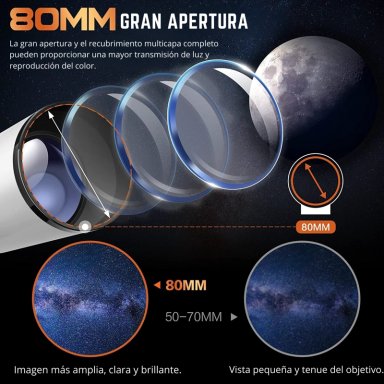 TELESCOPIO ASTRONOMICO PROFESIONAL 50080M - 8