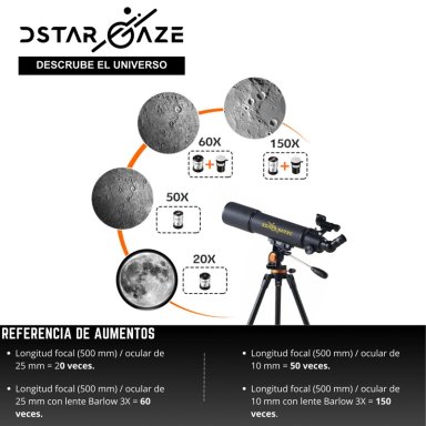 TELESCOPIO ASTRONOMICO PROFESIONAL 50080M - 7