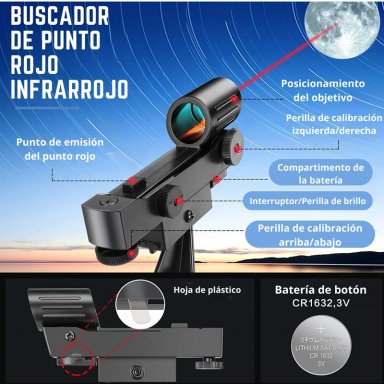 TELESCOPIO ASTRONOMICO PROFESIONAL 50080M - 9