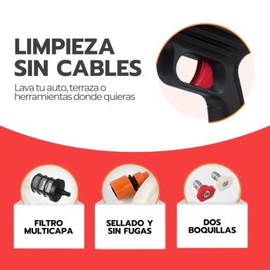 HIDROLAVADORA PORTÁTIL NOVYSTOR INALÁMBRICA 48V - 7