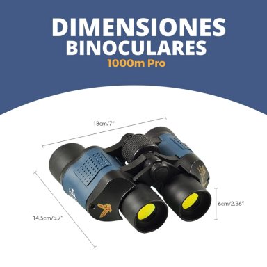 BINOCULARES NOVYSTOR 60X60 PROFESIONALES CAZA BINOCULAR 1000M PRO - 6