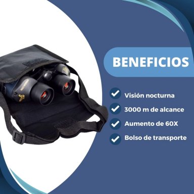 BINOCULARES NOVYSTOR 60X60 PROFESIONALES CAZA BINOCULAR 1000M PRO - 8