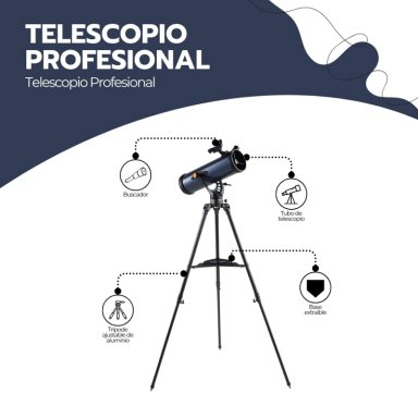 TELESCOPIO PROFESIONAL ASTRONOMICO 114/1000 ALTA DEFINICION - 3