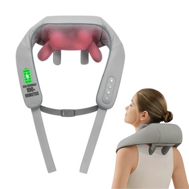MASAJEADOR NOVYSTOR INALÁMBRICO CUELLO Y CERVICAL CON CALOR - 1