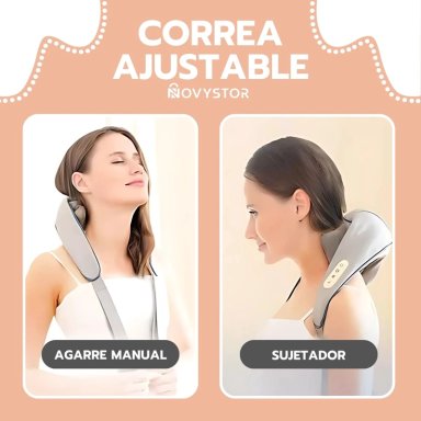 MASAJEADOR NOVYSTOR INALÁMBRICO CUELLO Y CERVICAL CON CALOR - 4